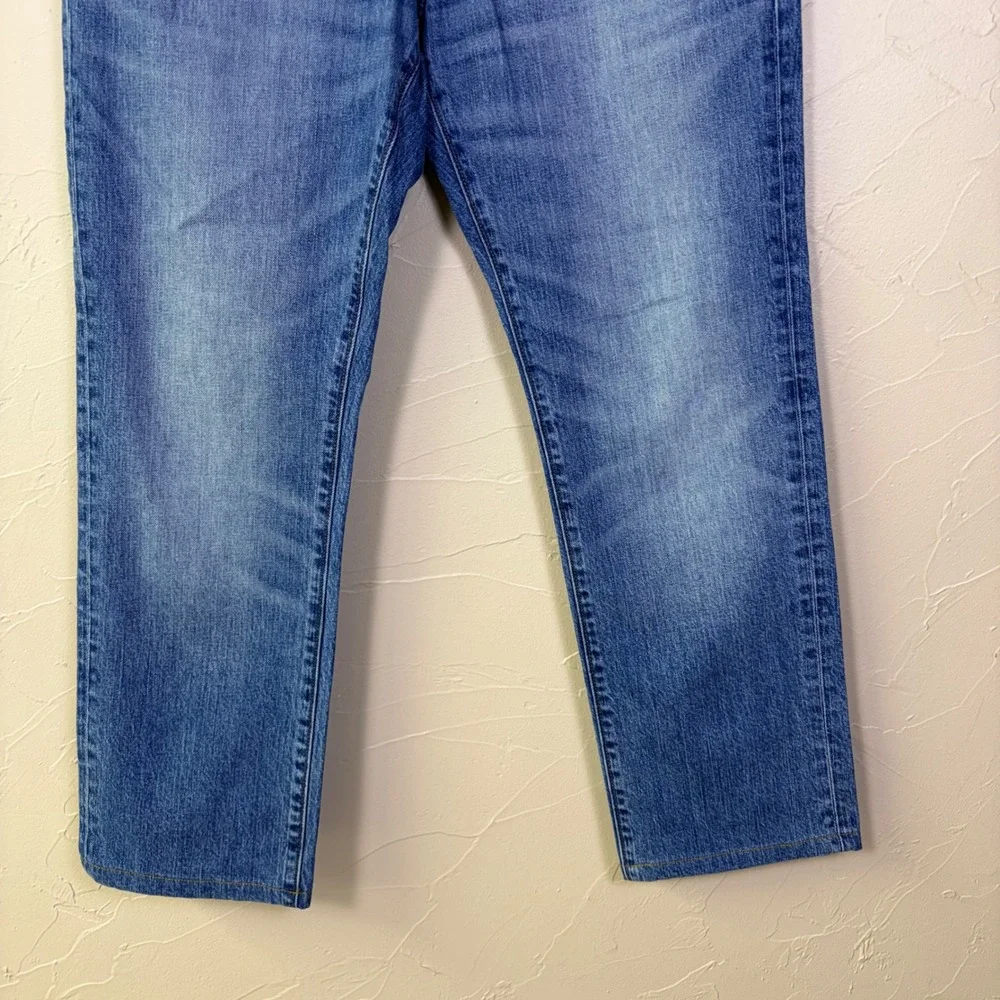 J Crew Flex Straight Leg Jeans Mens 33x30 Blue Medium Wash Denim Casual